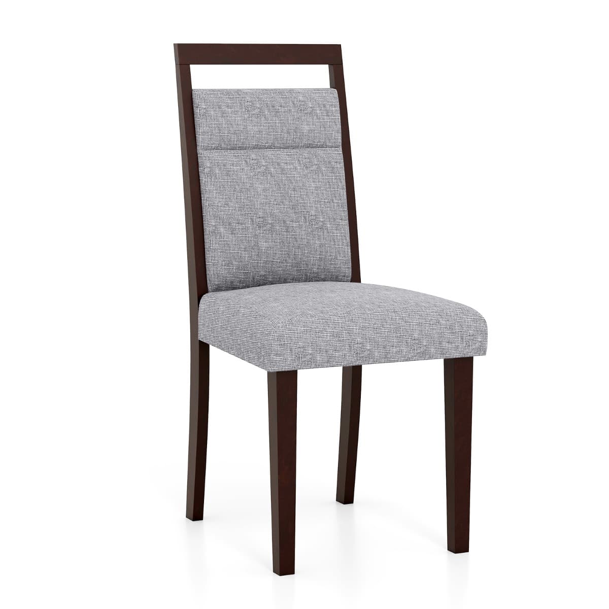CostwayEnsemble de 2 Chaises de Salle à Manger avec Assise Rembourrée et Pieds en Bois de Caoutchouc Poignée Pratique Gris