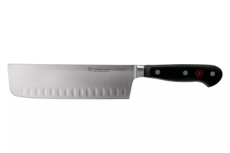 Couteau nakiri wusthof classic forgé lame alvéolée 17cm