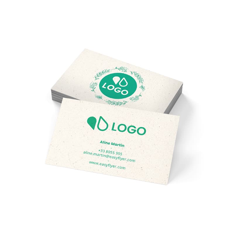 250.00000 Cartes De Visite En Papier Recyclé 8.5 x 5.5 cm - Easyflyer