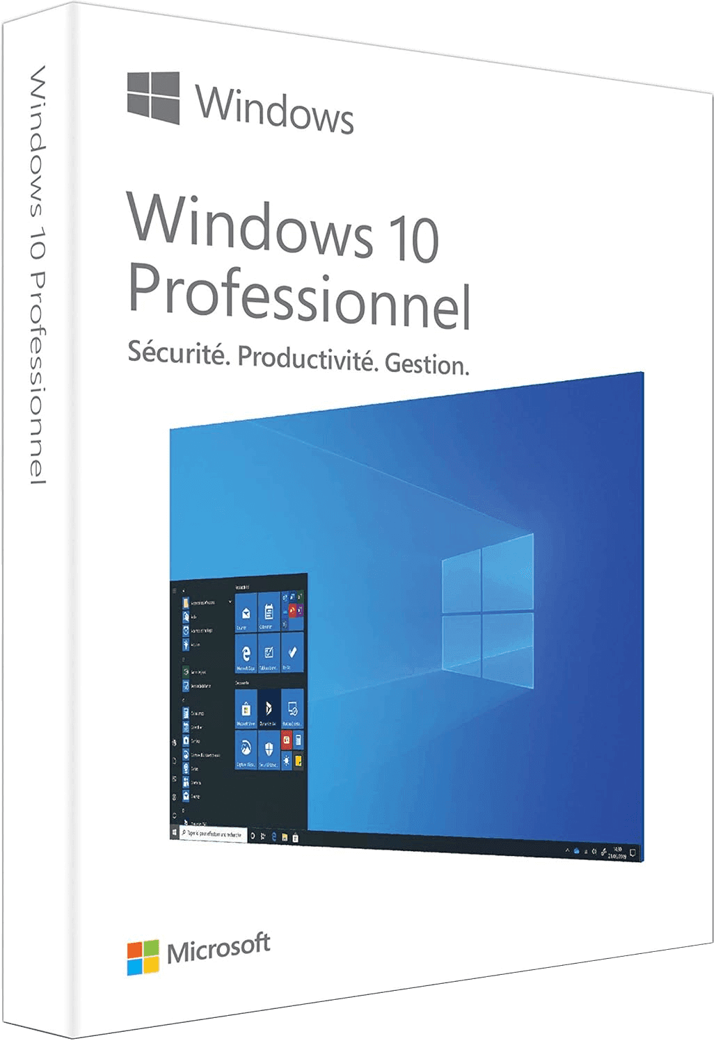 Microsoft Windows 10 Professionnel | 32-64 Bits | 1 PC | Téléchargement