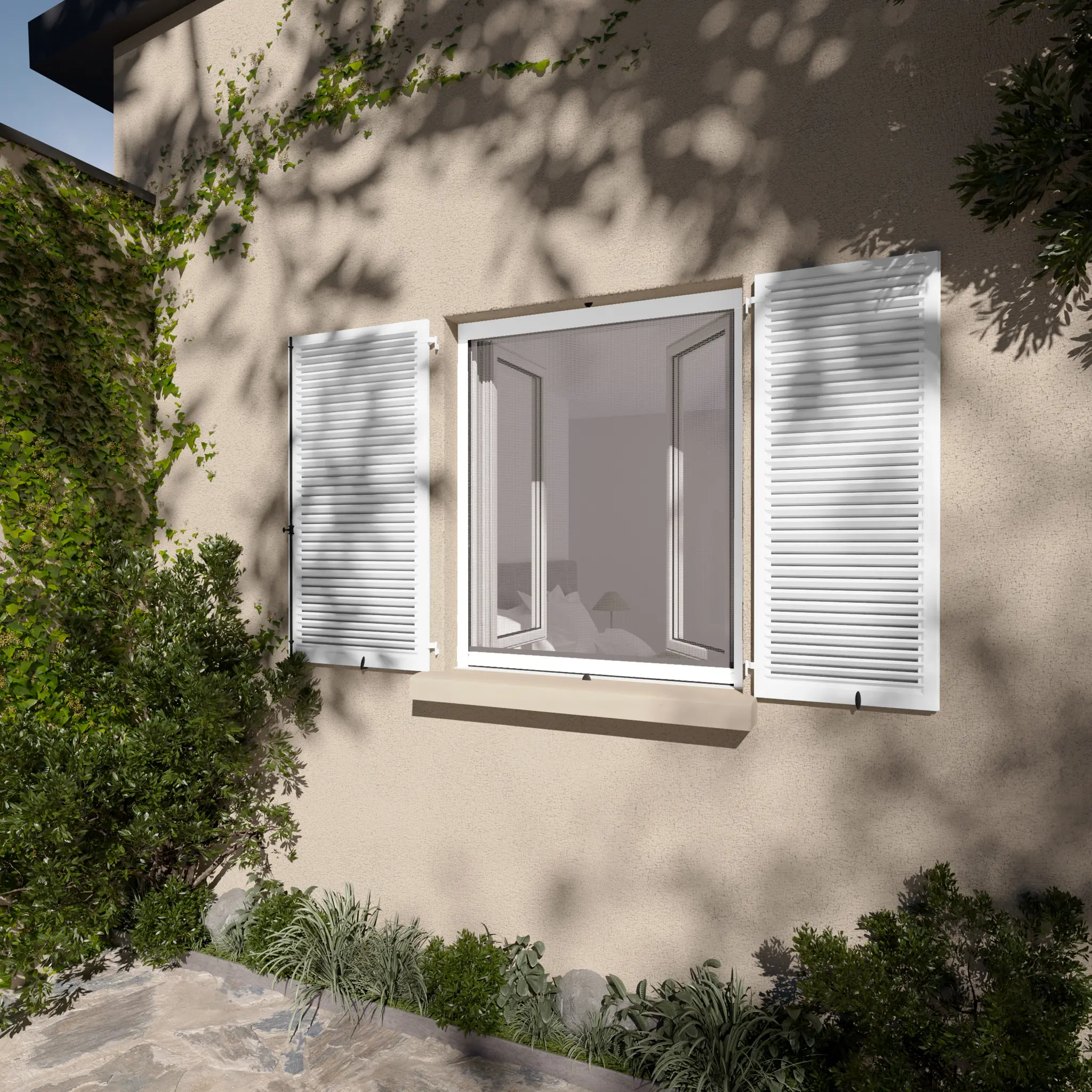 Moustiquaire Verticale Gris Anthracite Tous types de fenêtres